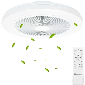 AIGOSTAR VENTILATORE DA SOFFITTO CON LUCE LED REGOLABILE DIMMERABILE TELECOMANDO - Foto 1 di 8