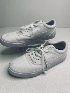 Nike SB Charge Triple White Mens 10 Low Top Skate Sneakers CD6279-100 - Picture 1 of 14