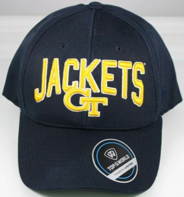 Georgia Tech Yellow Jackets Mens Hat Adjustable Snap Back OSFM New Embroidered - Image 1 of 4
