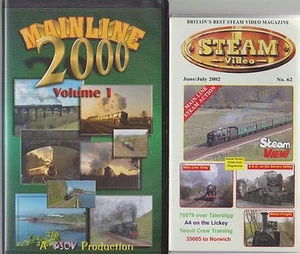Video de Steam ~ Línea Principal ~ Steam XPress ~ Varios Videos de Revista de Ferrocarriles VHS ~ TVP - Imagen 1 de 11