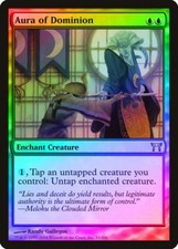 Aura of Dominion FOIL Champions of Kamigawa PLD Blue Uncommon CARD ABUGames