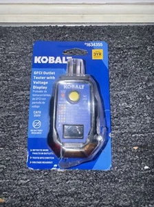 Kobalt Receptacle GFCI Outlet Tester With Digital Voltage Display ET-19L 1634355 - Picture 1 of 5