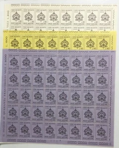 VATICANO 1963 SEDE VACANTE 3 FOGLI COMPLETI GOMMA INTEGRA - Foto 1 di 1