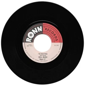 45Re✦ BILL BUSH ✦ "I'm Waiting" (Single Sided) ✦Spine Chilling Monster Dancer ♫ - Picture 1 of 1