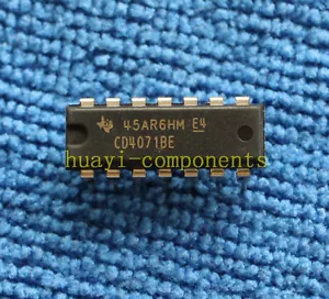 50pcs CD4071BE CD4071 ORIGINAL TI CMOS OR GATES DIP-14 - Picture 1 of 1