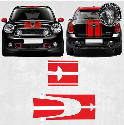Calcomanías calcomanías pegatinas rayas exactas para Mini R60 Countryman JCW ALL4 Cooper S - Imagen 1 de 2