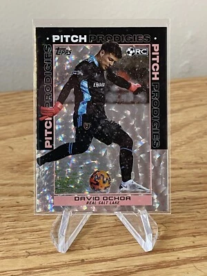 David Ochoa ICY WHITE FOIL PITCH PRODIGIES 2021 Topps MLS #196 RSL RC ROOKIE SP - Image 1 of 2