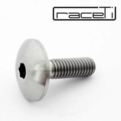 RACETI M6 x 15 Packs Titanium Pan Head Low Profile Fairing Bolt Screw 15mm x1.0 Ti Gr5