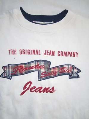 Vintage Original Jean Co Route 66 Sweatshirt Embroidered thrashed distressed 90s - Image 1 of 4