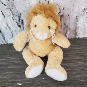 Peluche Bean Pals Tan Lion beige marrone rosa duro baffi naso 8" - Foto 1 di 5