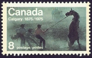 Canada sc#667 Calgary Centennial: Calgary Stampede, Mint-NH - Picture 1 of 8