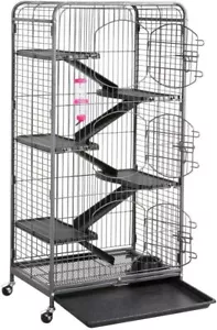 Grande Cage Rongeur Cage Hamster Cage pour Cochon d'Inde Furets écureuils - Photo 1/3