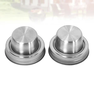 2 Pcs Cocktail Shaker Lid Mason Jar Lidsfor Cocktails Leak Proof - Picture 1 of 11