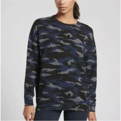 Sudadera Estampada Athleta Studio To Street 1X Camuflaje Lux Azul/Negro Nueva con Etiquetas Foto 1 de 4