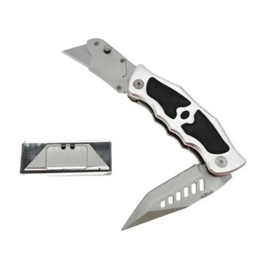 Heavy Duty Folding Utility Knife Dual Blades/box Cutter/professional Pocket Knif - Image 1 of 4