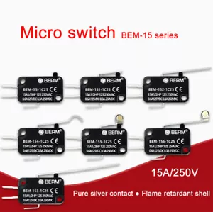 BEM-155 Travel Micro Switch/Microwave Oven Switch V-15/152/153/154/155/156-1C25 - Picture 1 of 17