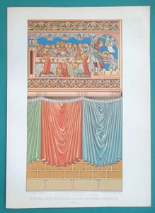 Pintura mural BRUNSWICK Catedral Fiesta de Herodes - Impresión litográfica en color 1858 - Imagen 1 de 2