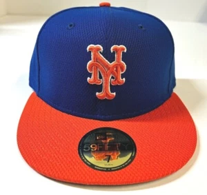 New York Mets MLB NE "Diamond Era" 2016 Fitted Hat-Blue/Orange - Picture 1 of 5