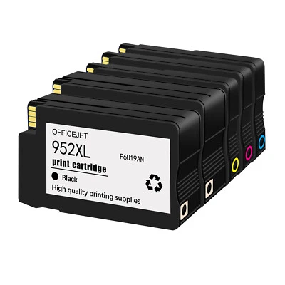 Juego de 5 cartuchos de tinta color PK 952XL BK C/M/Y para HP Officejet Pro 8216 8218 8710 Foto 1 de 4