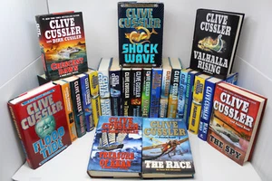 Menge 10 Clive Cussler Hardcover Bücher zufällige Glocke Kurt Oregon Fargo Dirk - Bild 1 von 4