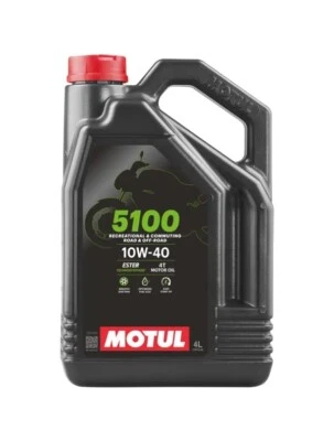 Motul 5100 4T Aceite para motocicleta 10W40 4L API SP JASO MA2 104068 - Imagen 1 de 4
