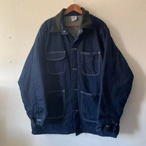 Bob Barker Prison Coat Men's XL Denim Chore Vintage Barn - Picture 1 of 5