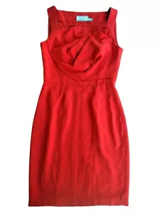 Karen Millen Women's Designer Red Short Dress - Size UK 12 US 8 EU 40 - Bild 1 von 9