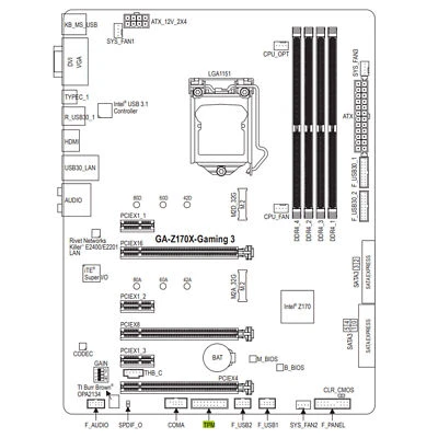 TPM 2.0 Sicherheitsmodul SPI 12Pin/LPC 14/20Pin für GIGABYTE GC-TPM20 Plattform - Bild 1 von 4