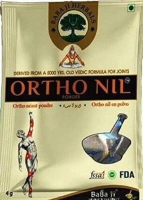 Ayurvedic Baba ji Herbals Ortho nil Powde for Joint Pain 25Pieces (4Gm Each)