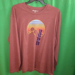 9703) NWT EDDIE BAUER xx-large men's long sleeve tee t-shirt graphic new XXL - Picture 1 of 10