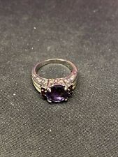 Fashion Costume Ring For Women Ring Size 8 Brand New Purple Silver