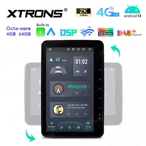 Android 13 8-Core 4+64GB Car Stereo GPS Radio 10.1" Rotating Screen 2-DIN 4G LTE - Picture 1 of 18