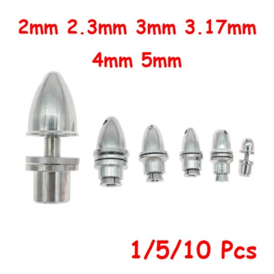 2mm ~ 5mm Aluminium Bullet Propeller Adapter Holder Brushless Motor Prop Part - Imagen 1 de 4