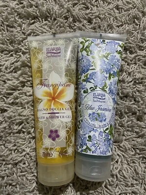 RARE Elariia San Pellagrino Frangipani and Blue Jasmine Bath & Shower Gel - Image 1 of 4