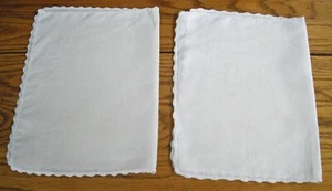 Vintage Beige Leinen 11" x 17" Tisch Schal ~ 2er Set ~ - Bild 1 von 11