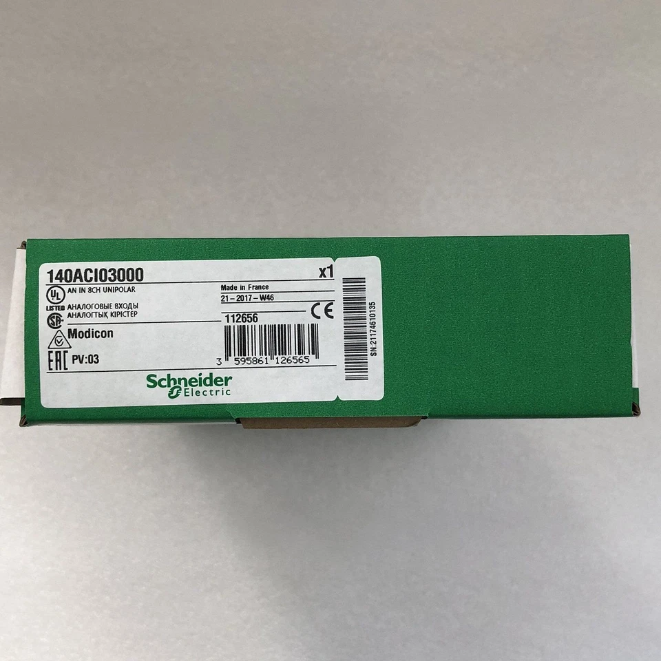 Schneider Electric 140ACI03000 Analog Input PLC Module - White