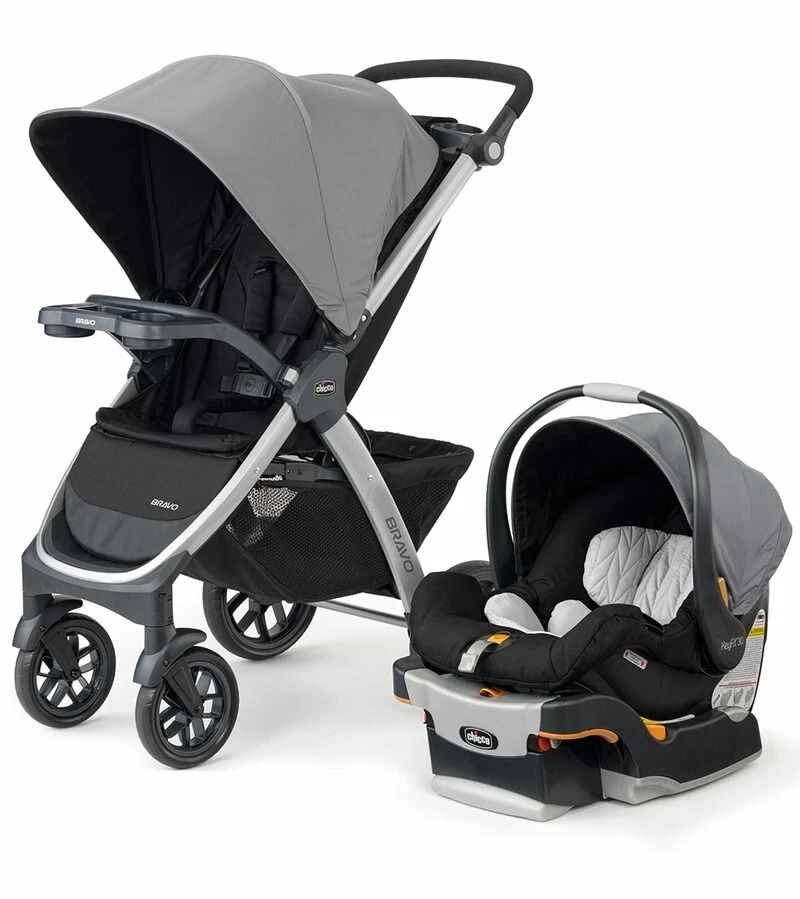 Chicco 00079632920070 Bravo Quick Fold Trio Travel System Camden Exp 1/29