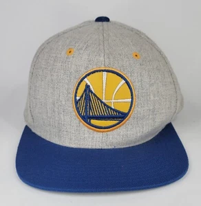 Mitchell & Ness Golden State Warriors Snapback Hat Gray Apollo NBA Adjustable - Picture 1 of 4