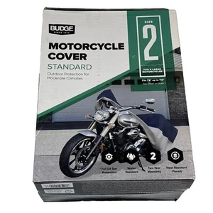 BUDGE Motorcycle Cover Standard Size 2 X-Large 7'6" to 9'6" MC-6 - NEW in BOX - Picture 1 of 7