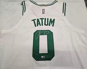 Boston Celtics JAYSON TATUM Firmado Autógrafo Auténtico Juego CAMISETA BLANCA - Imagen 1 de 8