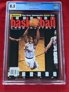 1999 Beckett Basketball Card Monthly Vince Carter CGC 8.5 - POP 1 Highest Grade - Picture 1 of 3