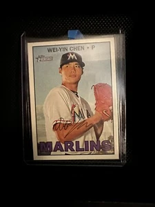 2016 Topps Heritage High Number - #538 Wei-Yin Chen AUTOGRAPHED - Bild 1 von 1
