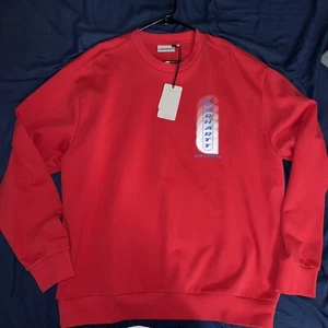 Carhartt Work In Progress 90s Style Red Crewneck Sweatshirt Size XXL 🔥 - Picture 1 of 5