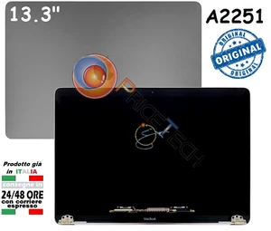 Display per Apple Macbook Pro Retina 13.3" A2251 anno 2020 LCD LED Space Gray. - Foto 1 di 1