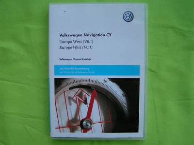 DVD NAVIGATION CY WEST EUROPA 2009 V6.1 VW RNS 510 810 GOLF 5 CADDY TOURAN SKODA - Bild 1 von 4