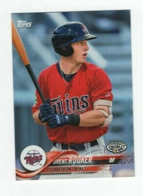 2018 TOPPS PRO DEBUT MINOR LEAGUE BRENT ROOKER Elizabethton Twins #30 - Image 1 of 4