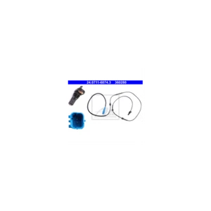 Trasero Sensor de ABS Citroen C5 I (2001-2004) ATE 24.0711-6074.3 - Picture 1 of 1