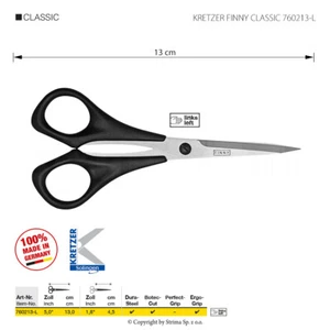 KRETZER FINNY CLASSIC 760213-L SCHERE LINKSHÄNDIG 5"/15 CM - Bild 1 von 1