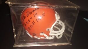 Cleveland browns Otto Graham Dante Lavelli Autograph Signed Mini Helmet Football
