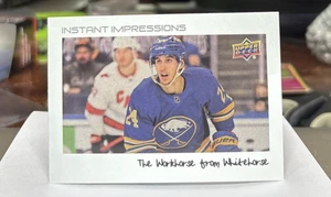 2022-23 Upper Deck Instant Impressions Nickname #PZ-24 Dylan Cozens “Workhorse” - Picture 1 of 2
